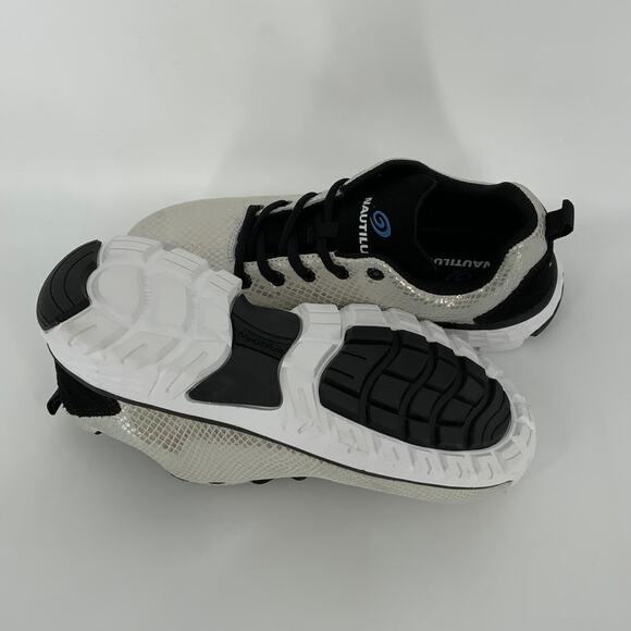 Nautilus Size 8W White Spark Oxford Work Shoes Lace Up Carbon Safety Toe M31-5 - Picture 5 of 9